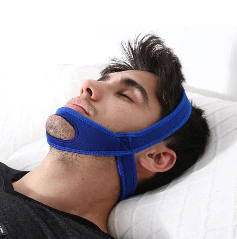 Snore Stop Anti Snoring Chin Strap Sleep Apnea Belt Snoreless Sleep Jaw Solution