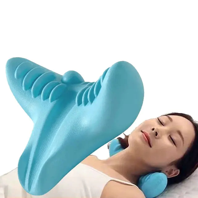 Neck Massage Pillow Neck Shoulder Cervical Chiropractic Traction Device