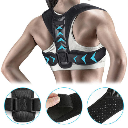 Posture Corrector Adjustable Back Brace Shoulder Support Clavicle Belt Men Women