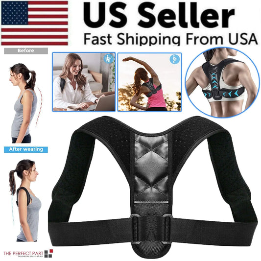 Posture Corrector Adjustable Back Brace Shoulder Support Clavicle Belt Men Women