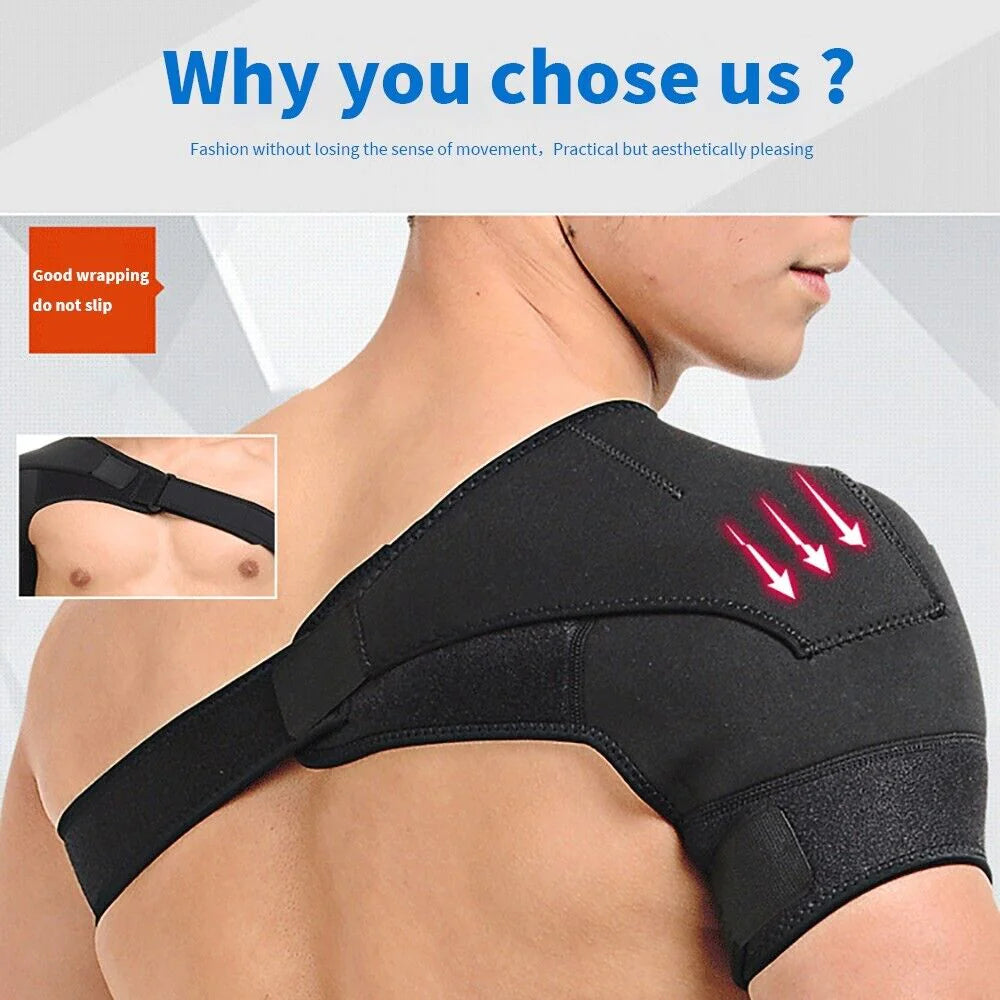 Shoulder Brace Support Compression Sleeve Torn Rotator Cuff AC Joint Pain Relief