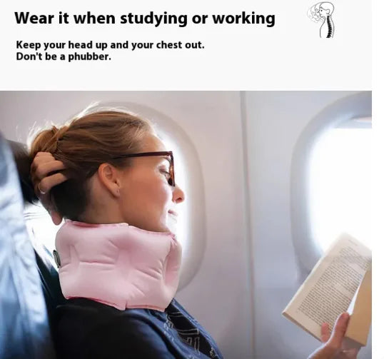 Portable Inflatable Neck Support Pillow