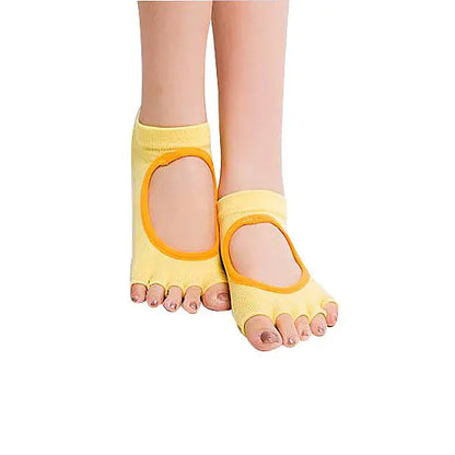 Peep Toe Yoga Socks 3 Pair Pack