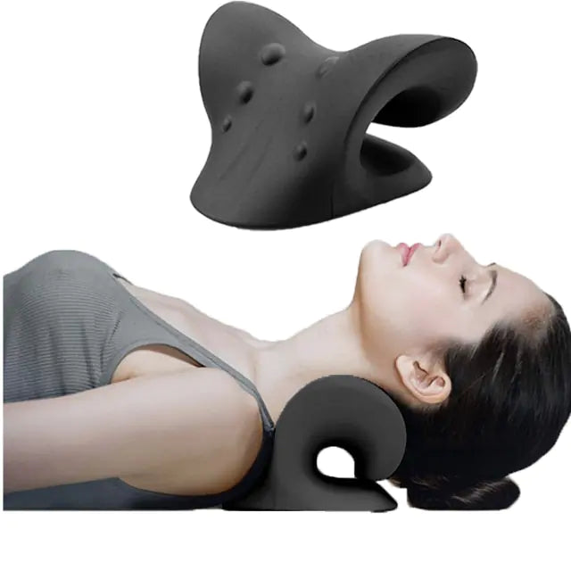 Neck Massage Pillow Neck Shoulder Cervical Chiropractic Traction Device